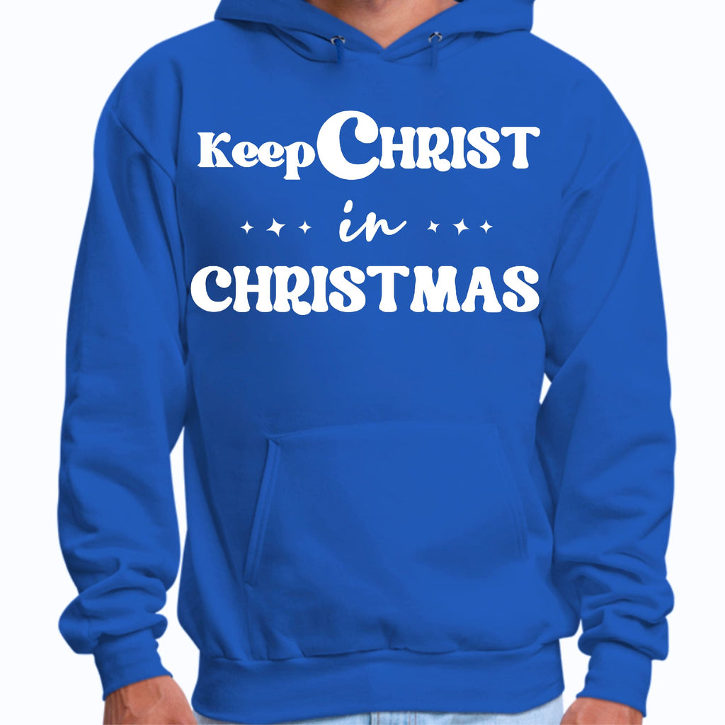 Mens Graphic Hoodie Keep Christ in Christmas - Christian Holiday