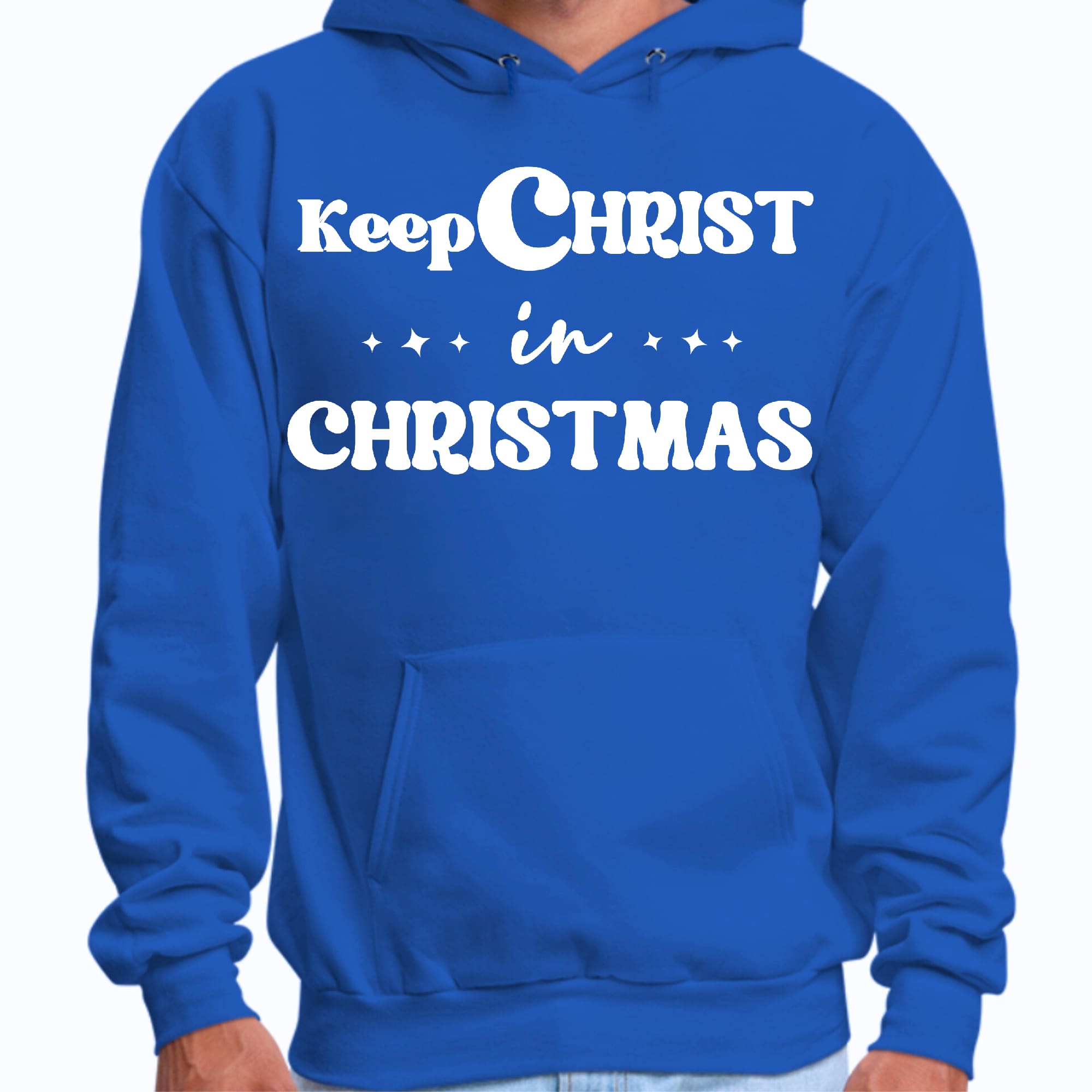 Mens Graphic Hoodie Keep Christ in Christmas - Christian Holiday
