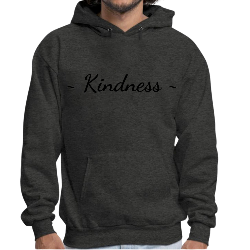 Mens Graphic Hoodie Kindness Black Print