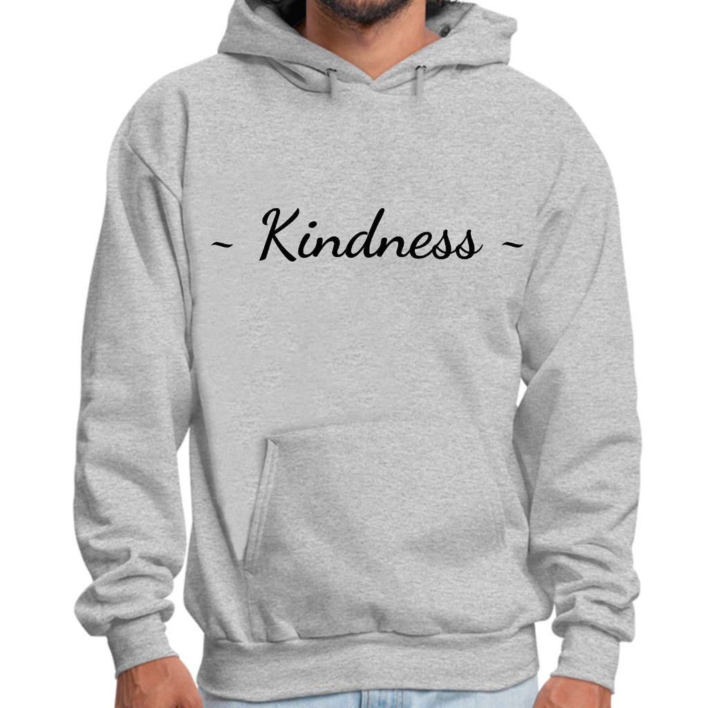 Mens Graphic Hoodie Kindness Black Print