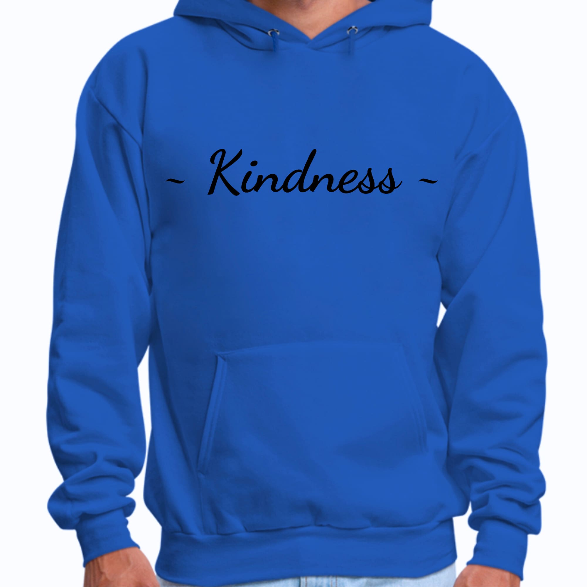 Mens Graphic Hoodie Kindness Black Print