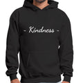 Mens Graphic Hoodie Kindness White Print