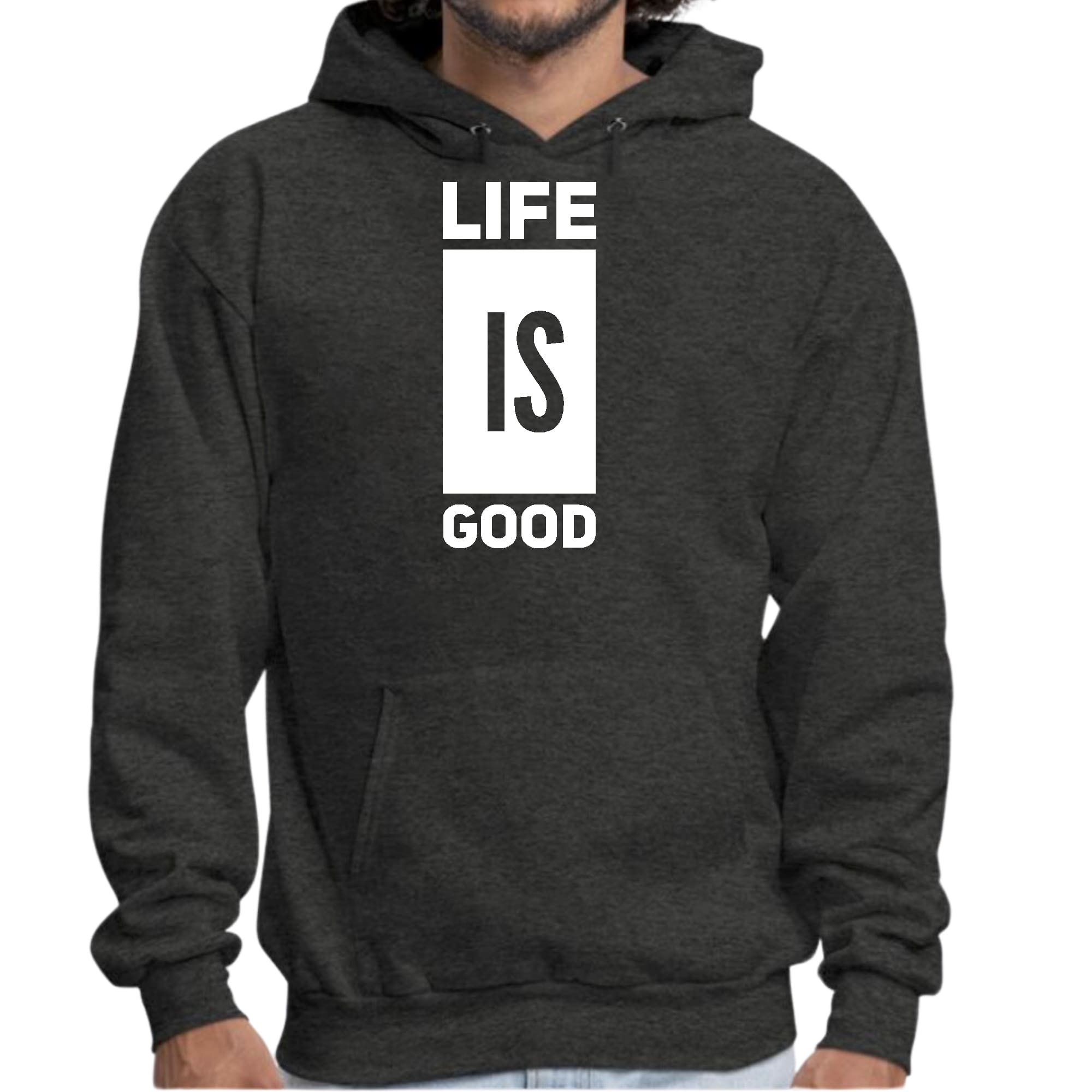 Mens Graphic Hoodie Life is Good