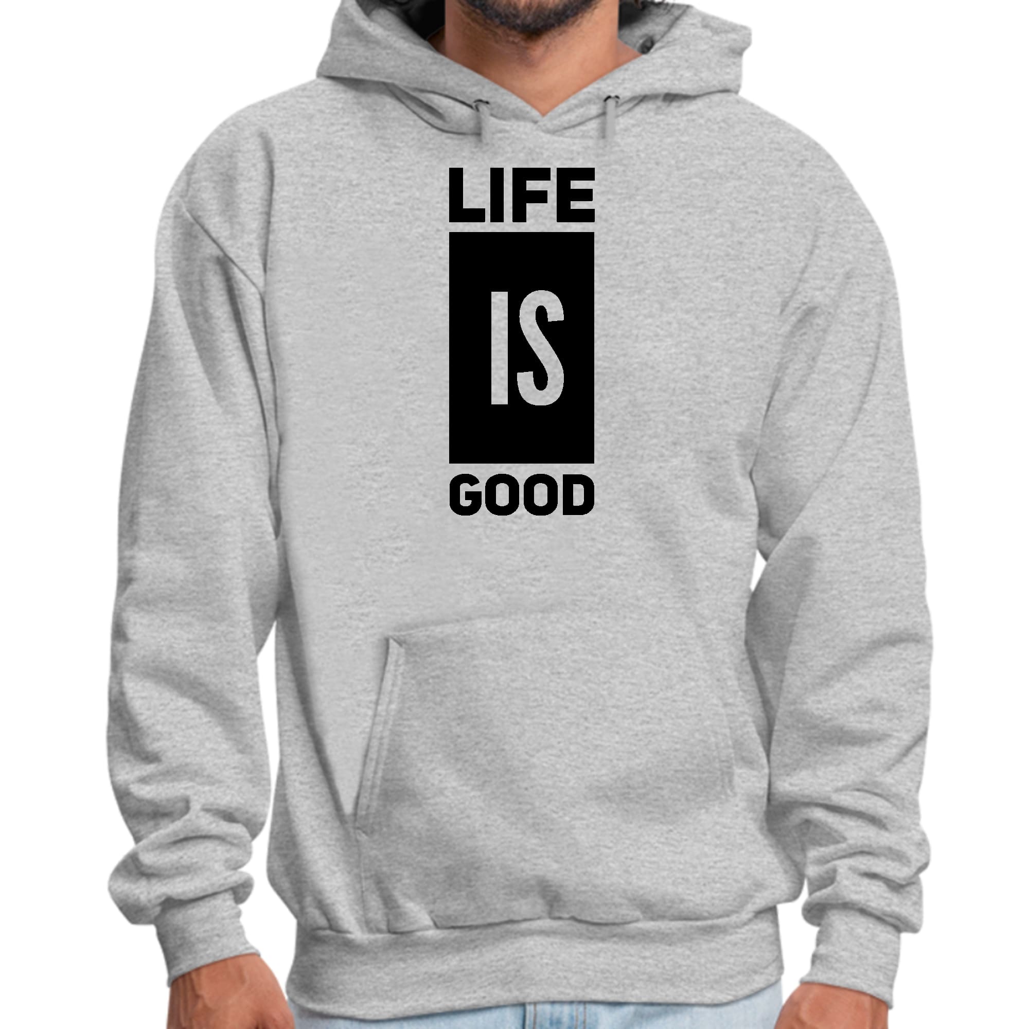 Mens Graphic Hoodie Life is Good