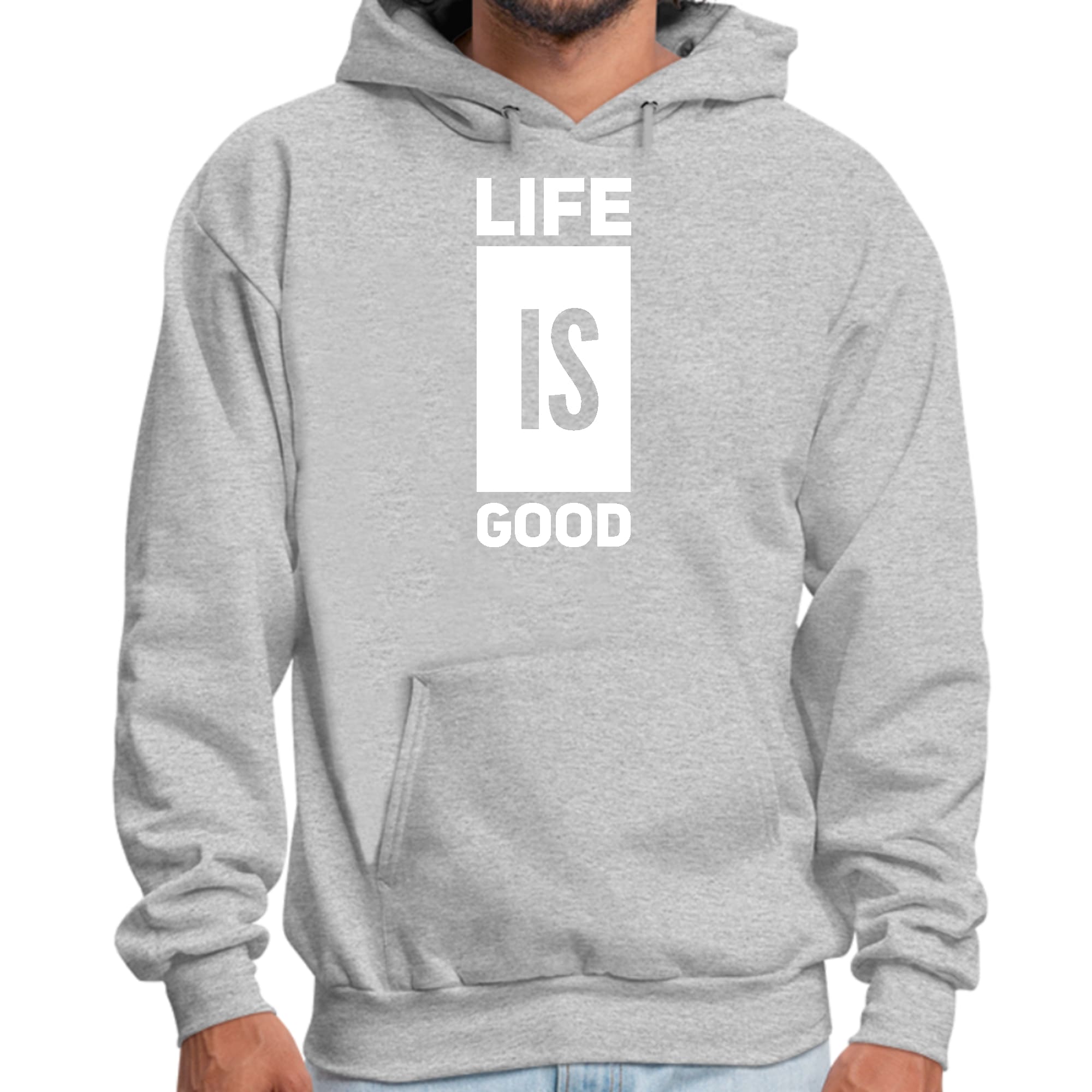 Mens Graphic Hoodie Life is Good