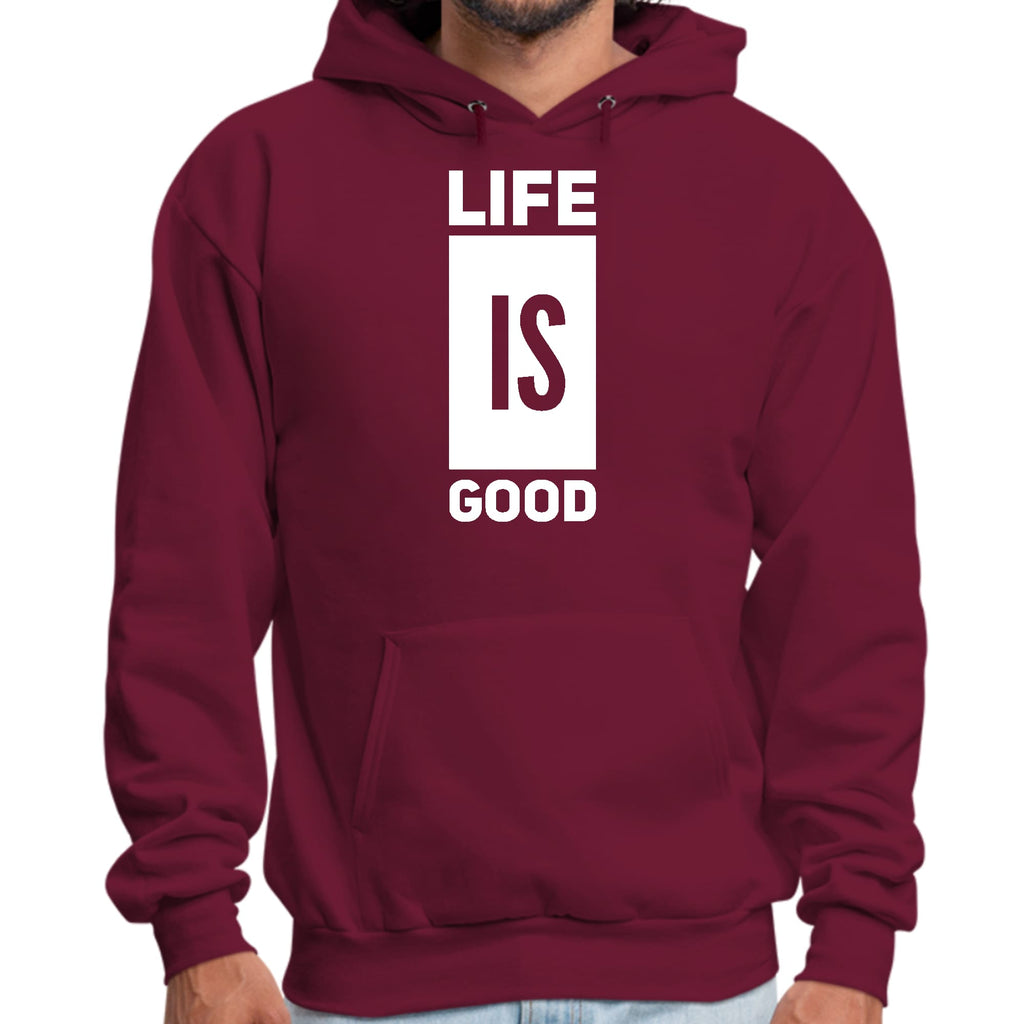 Mens Graphic Hoodie Life is Good