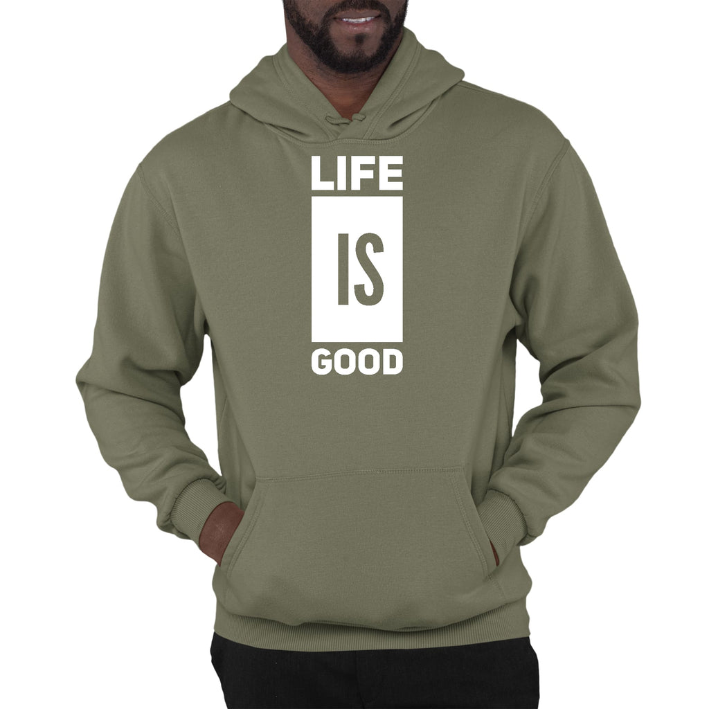 Mens Graphic Hoodie Life is Good