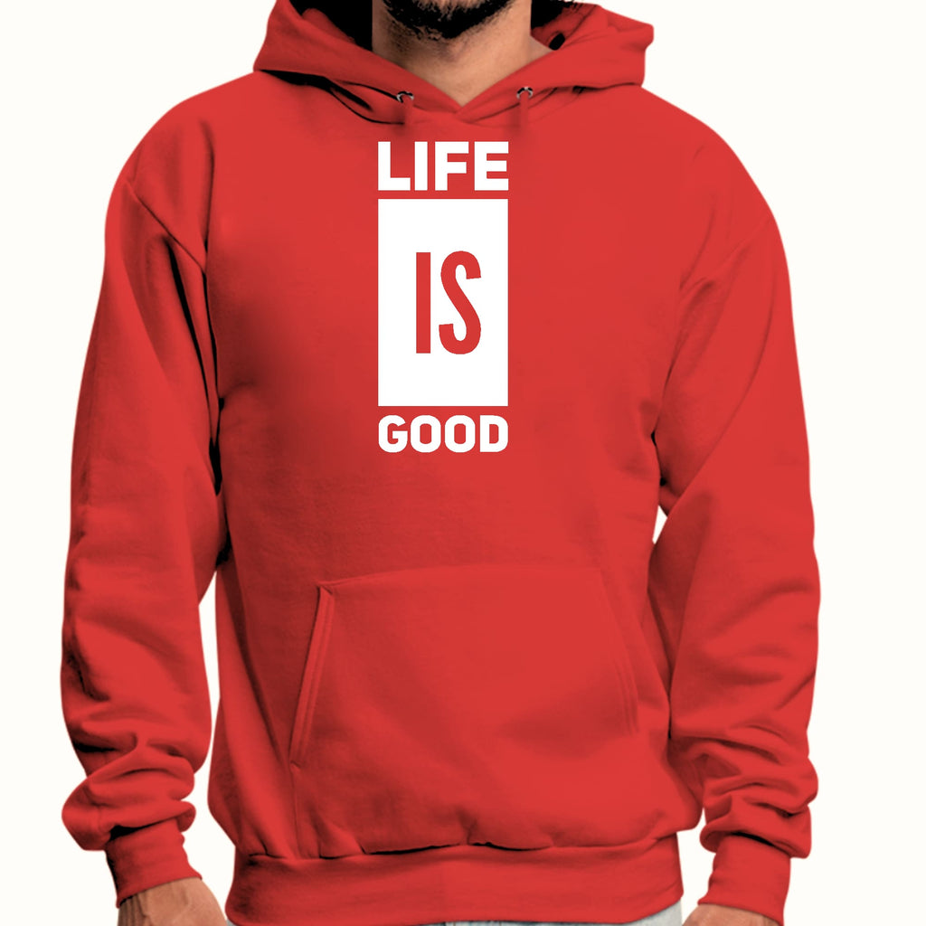 Mens Graphic Hoodie Life is Good