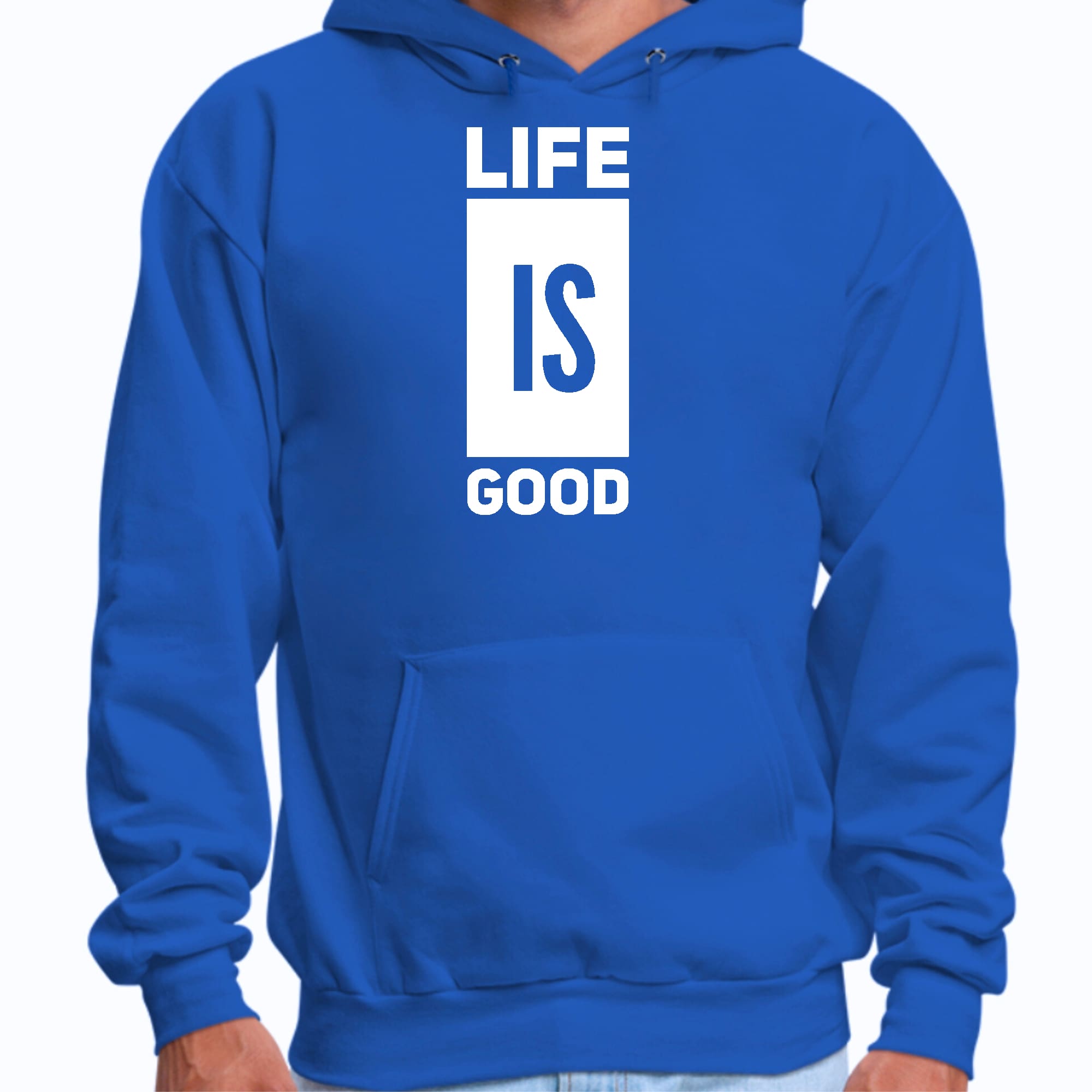 Mens Graphic Hoodie Life is Good