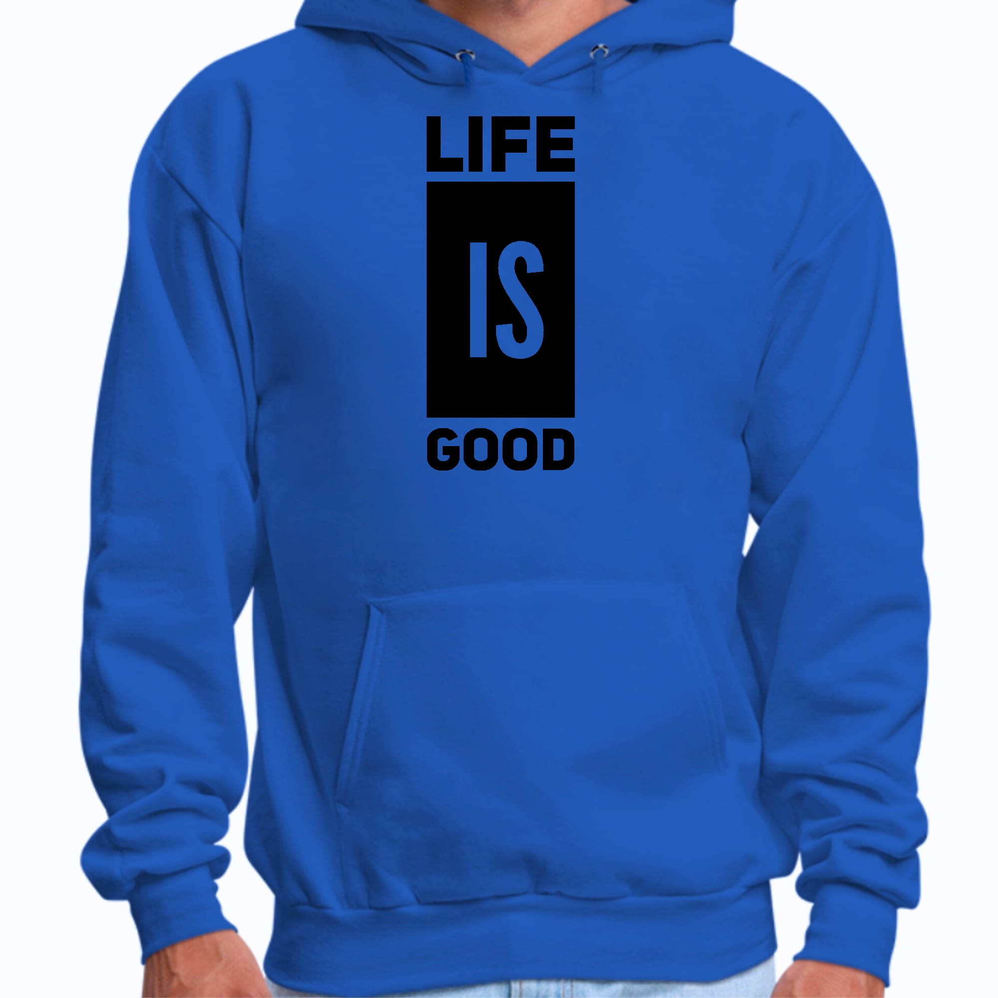 Mens Graphic Hoodie Life is Good