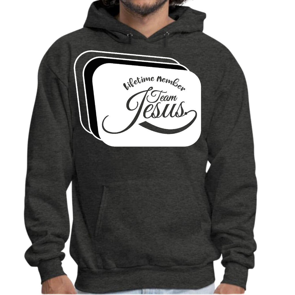 Mens Graphic Hoodie Lifetime Member Team Jesus