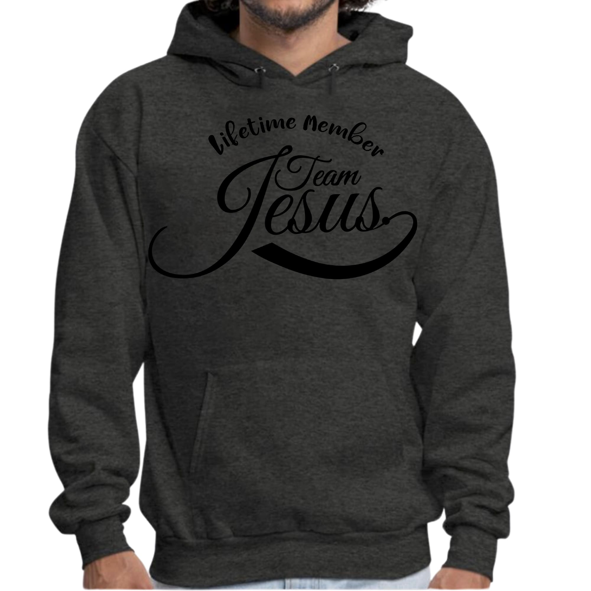 Mens Graphic Hoodie Lifetime Member Team Jesus