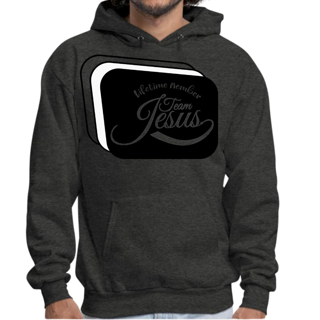 Mens Graphic Hoodie Lifetime Member Team Jesus