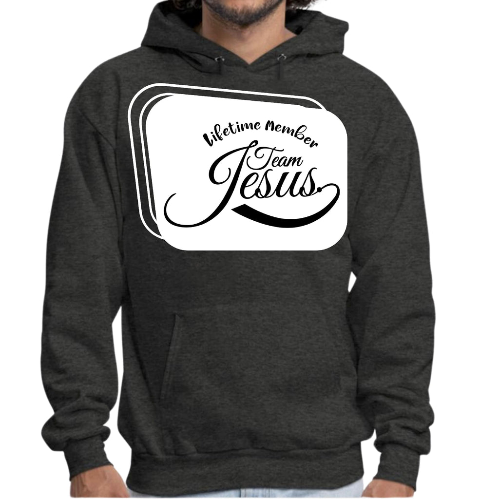 Mens Graphic Hoodie Lifetime Member Team Jesus