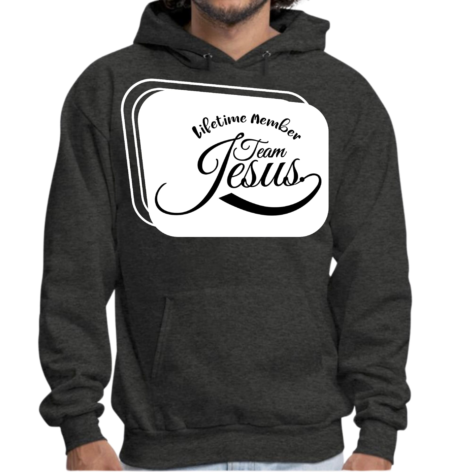 Mens Graphic Hoodie Lifetime Member Team Jesus