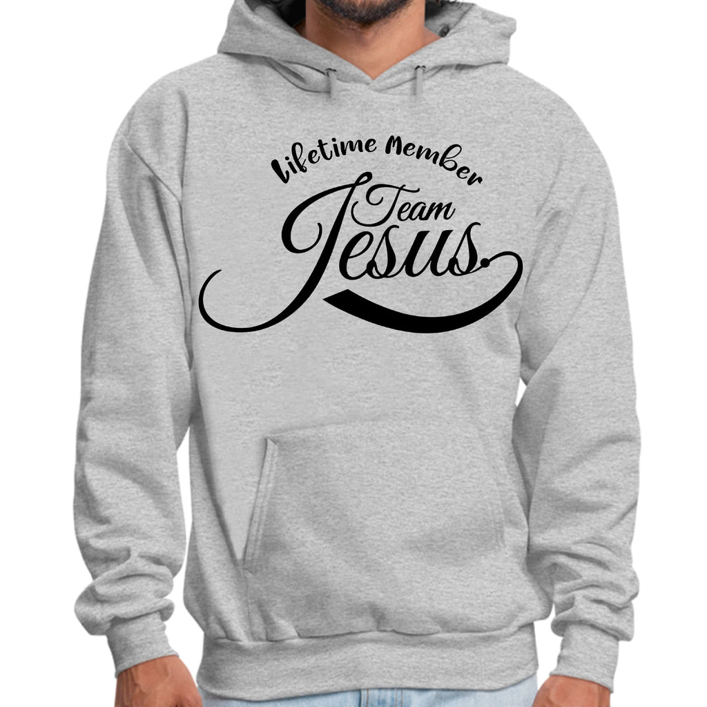 Mens Graphic Hoodie Lifetime Member Team Jesus