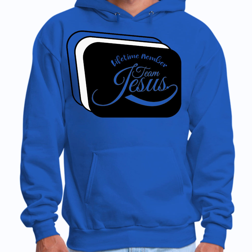 Mens Graphic Hoodie Lifetime Member Team Jesus