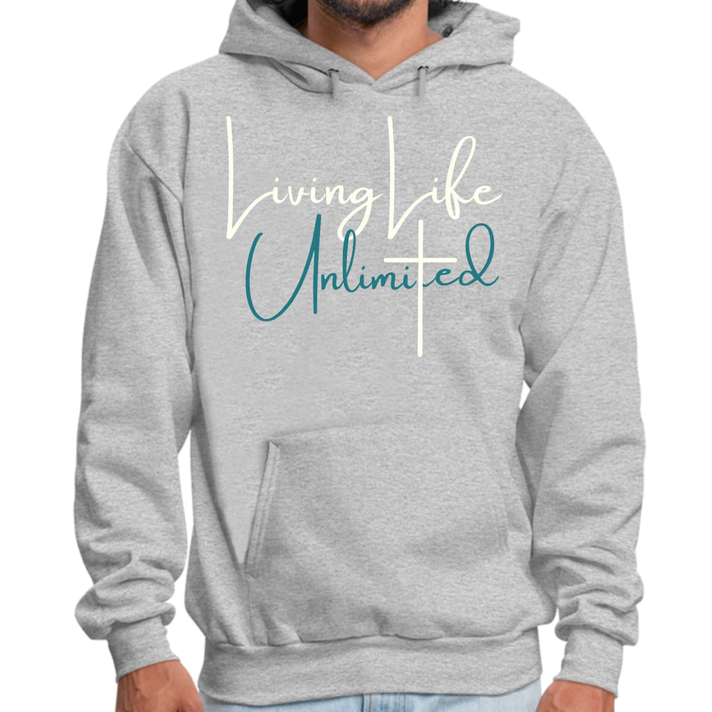 Mens Graphic Hoodie Living Life Unlimited