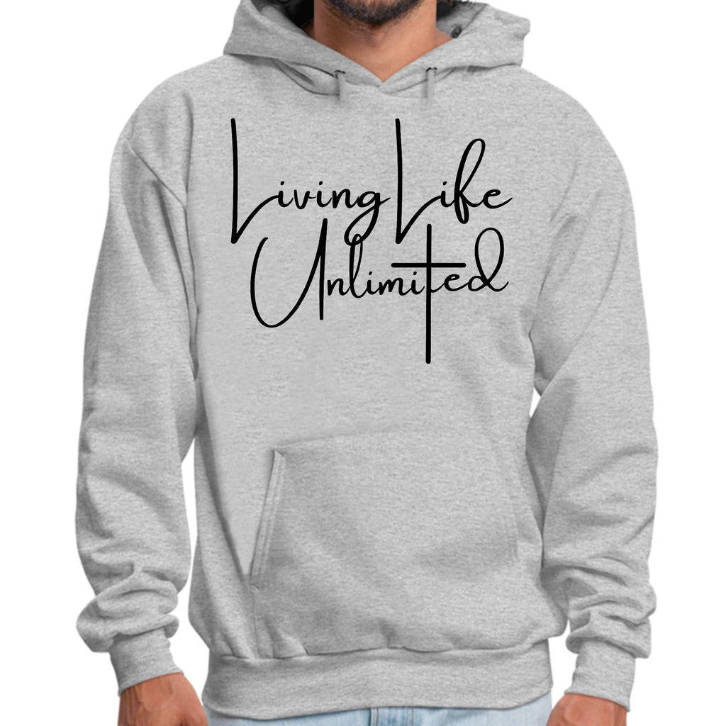 Mens Graphic Hoodie Living Life Unlimited