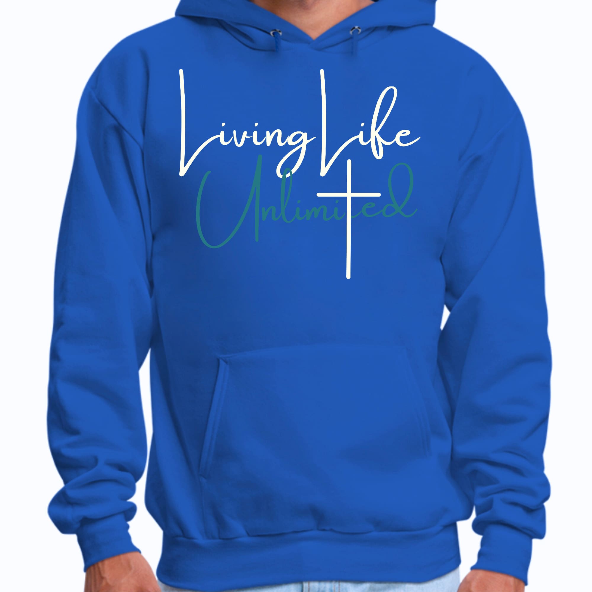 Mens Graphic Hoodie Living Life Unlimited
