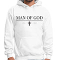 Mens Graphic Hoodie Man of God Black Print