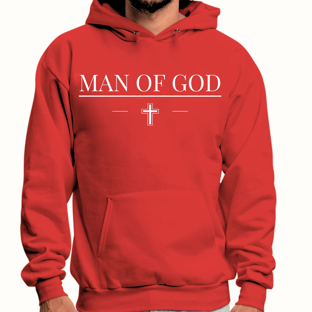 Mens Graphic Hoodie Man of God Print