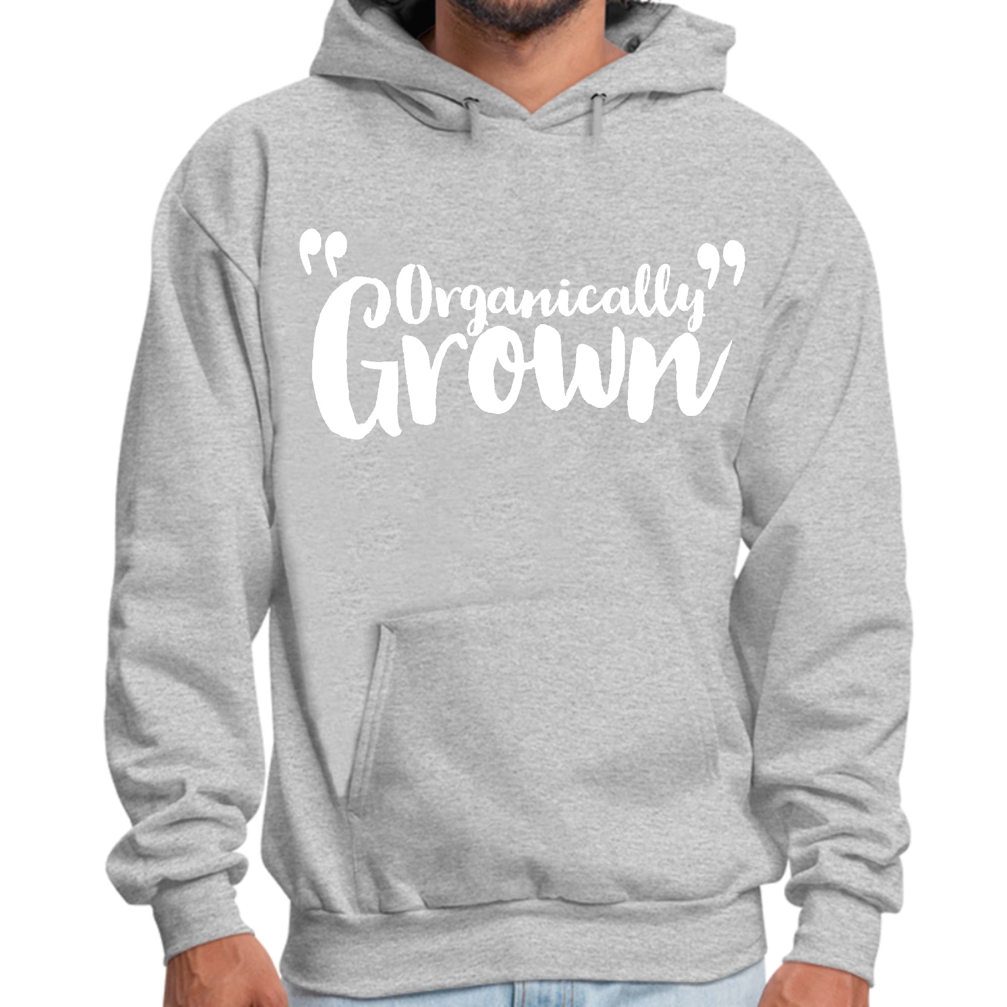 Mens Graphic Hoodie Organically Grown - Affirmation Inspiration