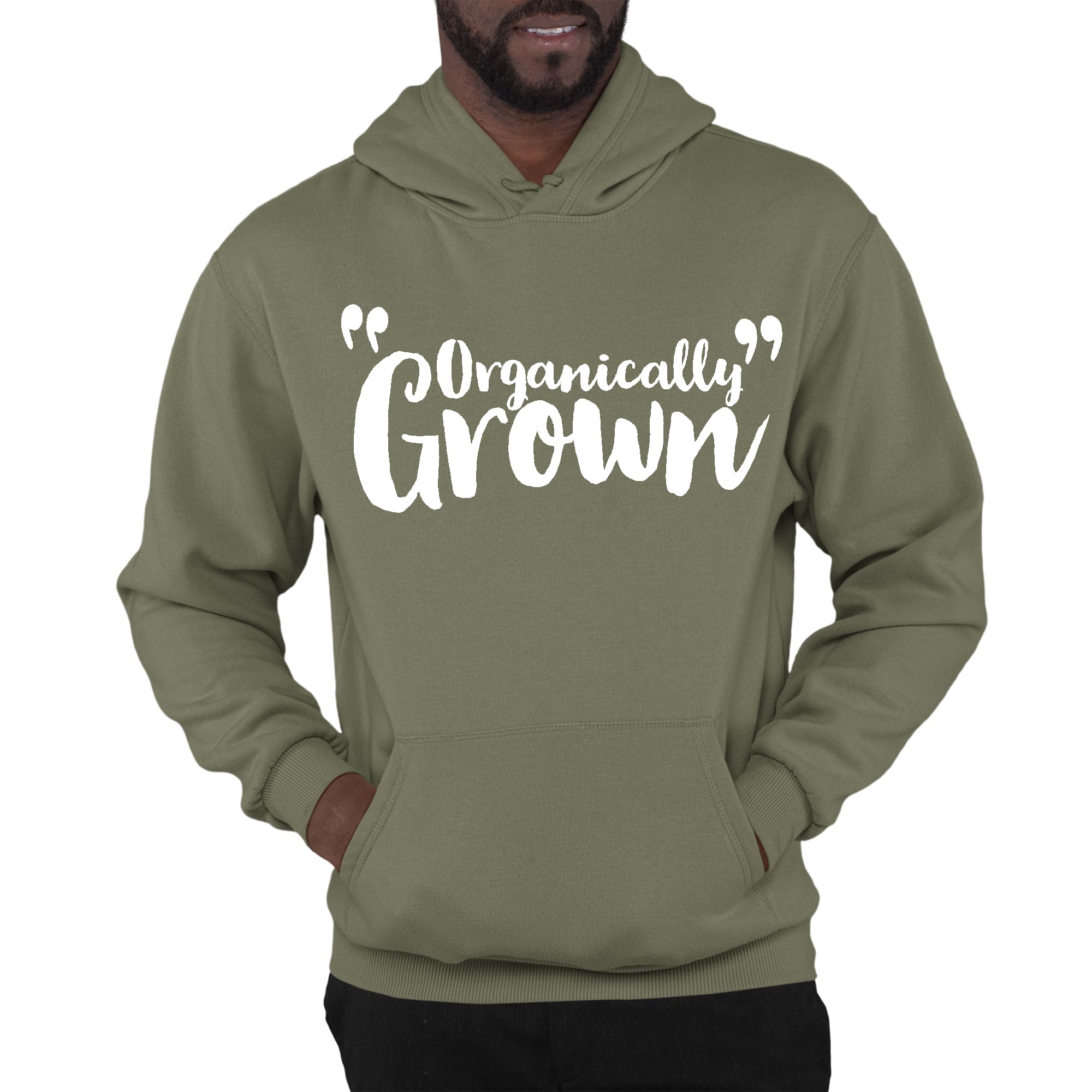 Mens Graphic Hoodie Organically Grown - Affirmation Inspiration