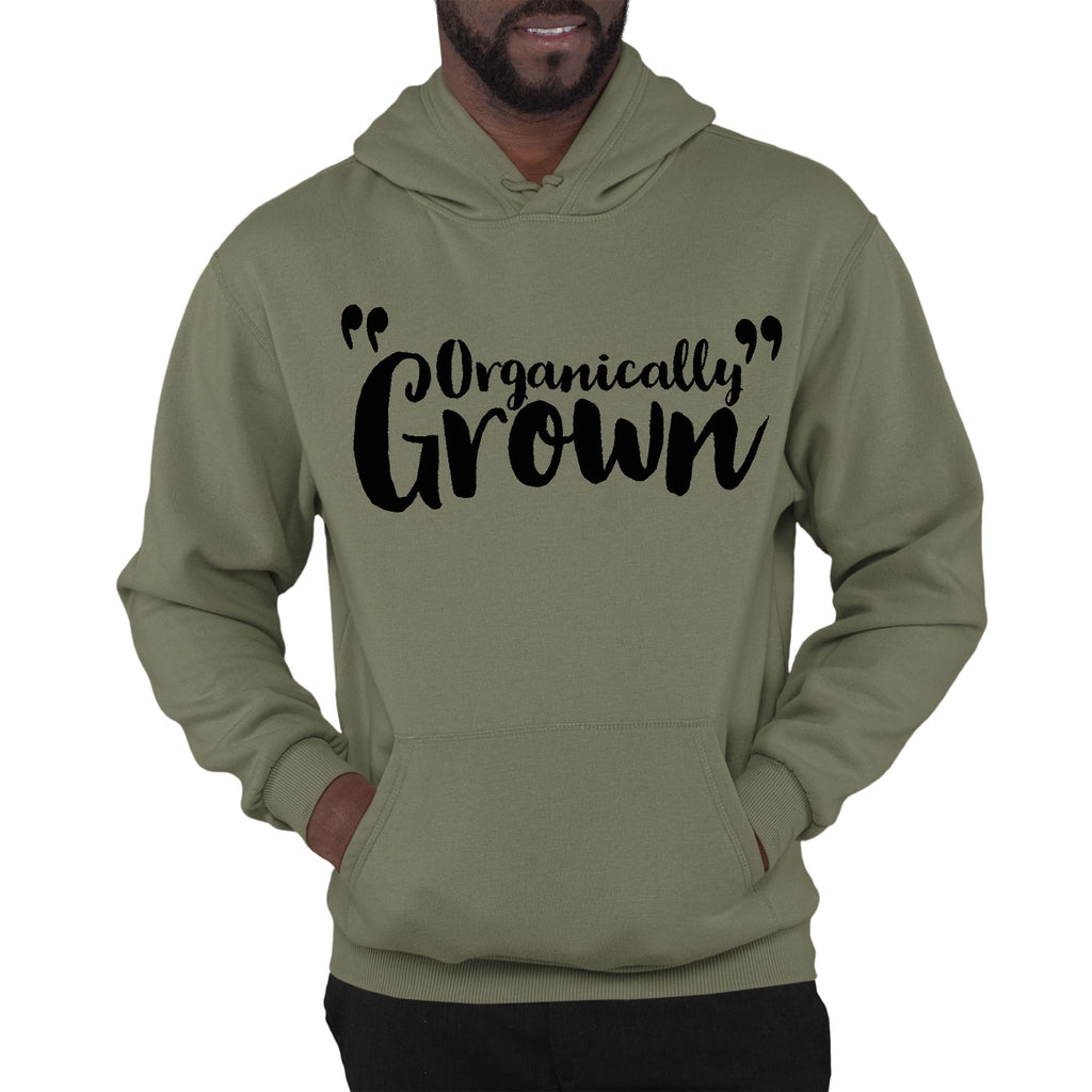 Mens Graphic Hoodie Organically Grown - Affirmation Inspiration -