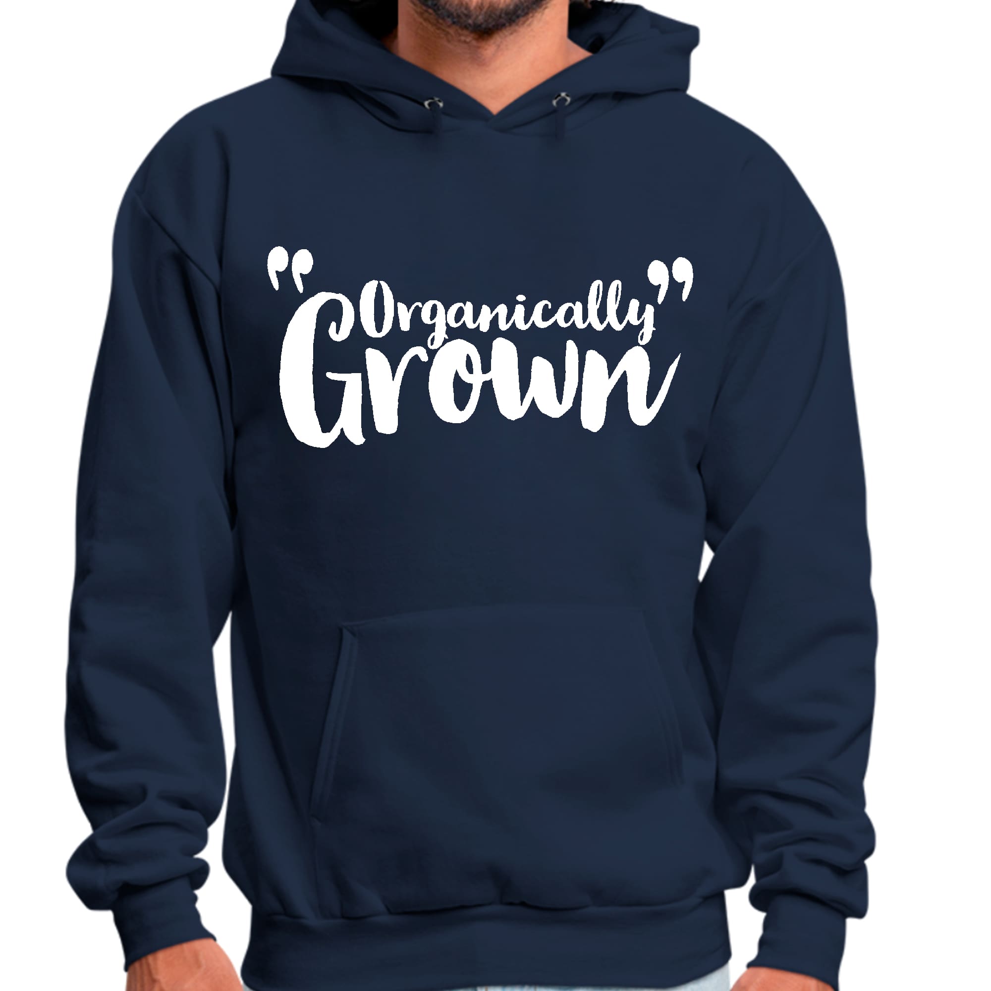 Mens Graphic Hoodie Organically Grown - Affirmation Inspiration