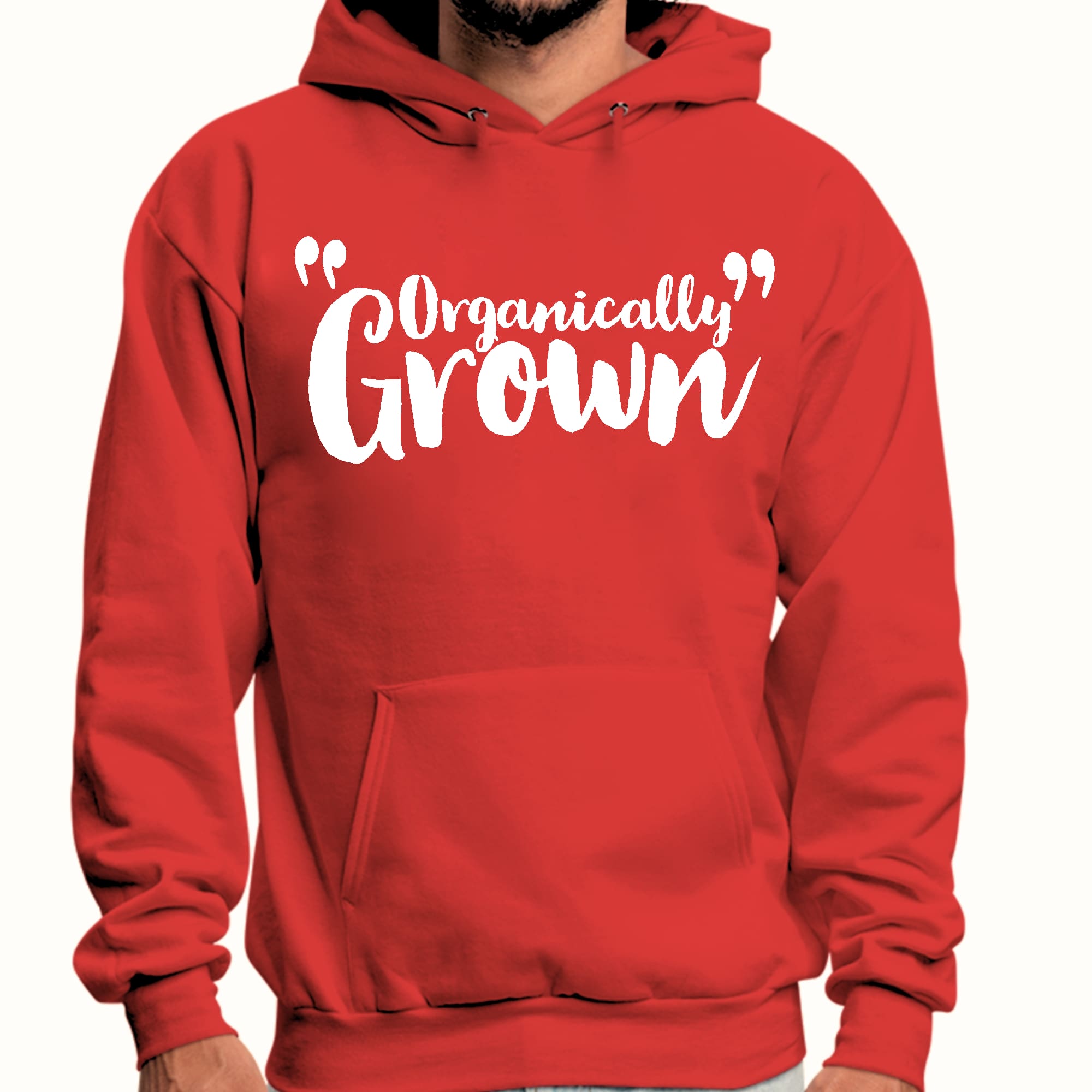 Mens Graphic Hoodie Organically Grown - Affirmation Inspiration