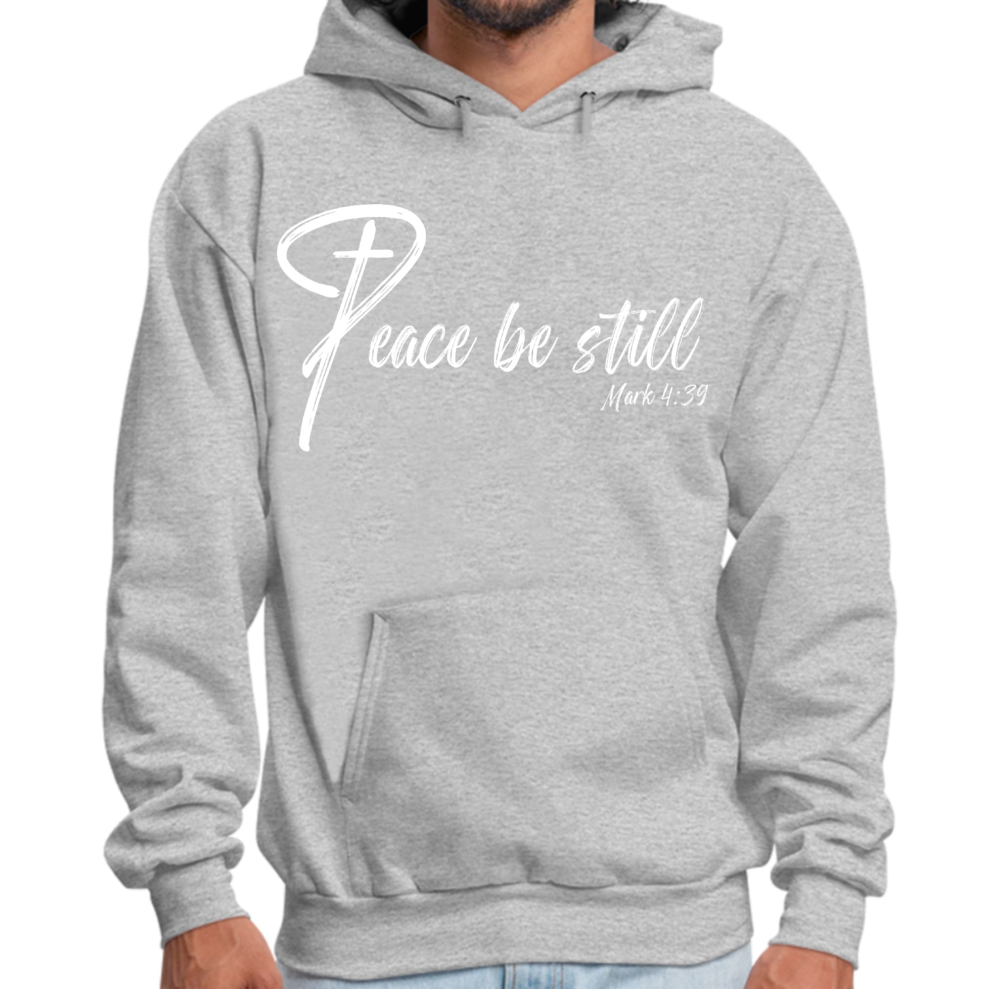 Mens Graphic Hoodie Peace be Still