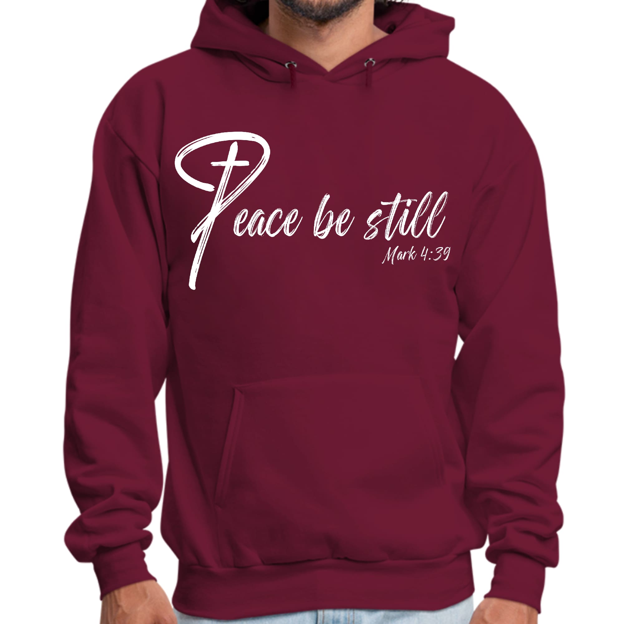 Mens Graphic Hoodie Peace be Still