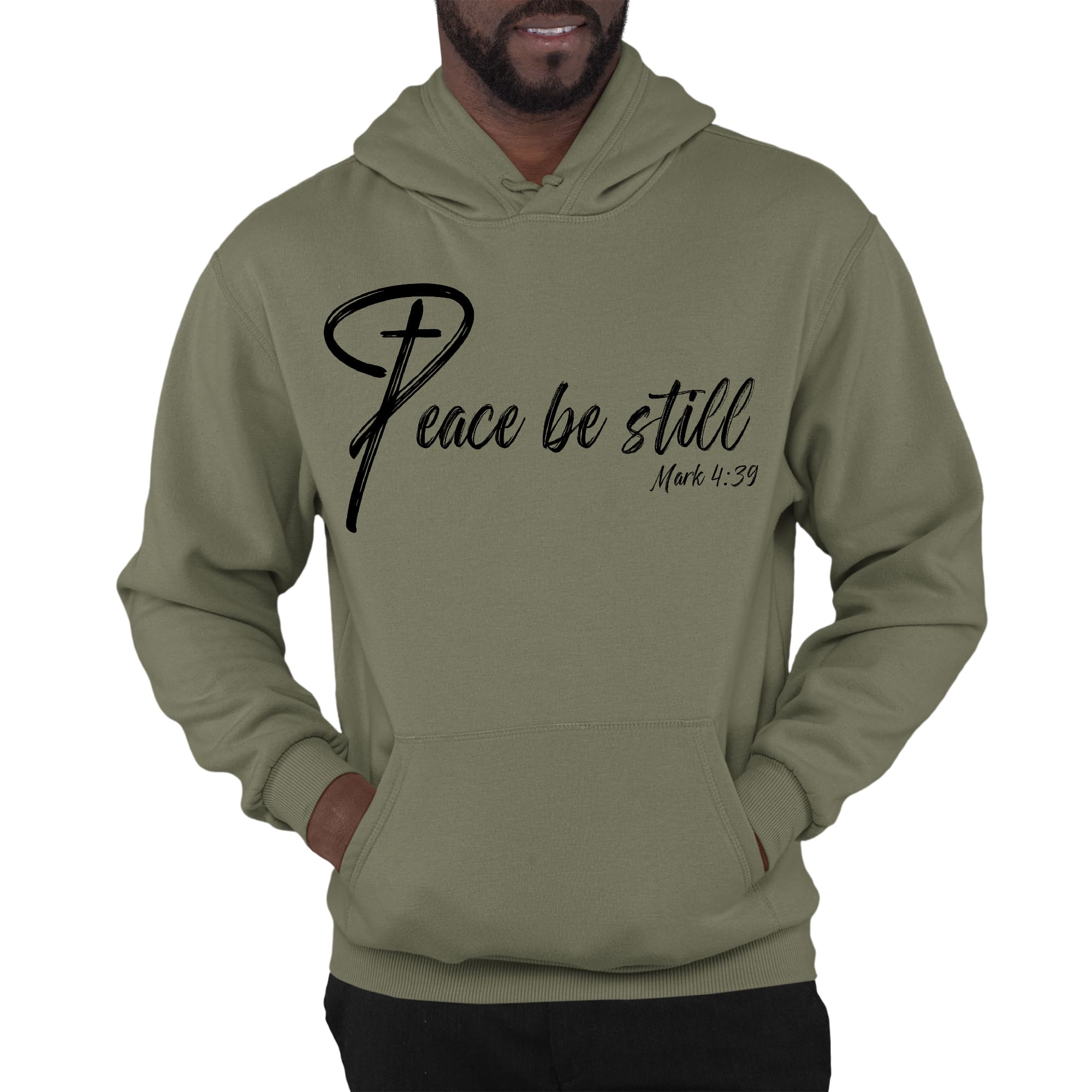Mens Graphic Hoodie Peace be Still