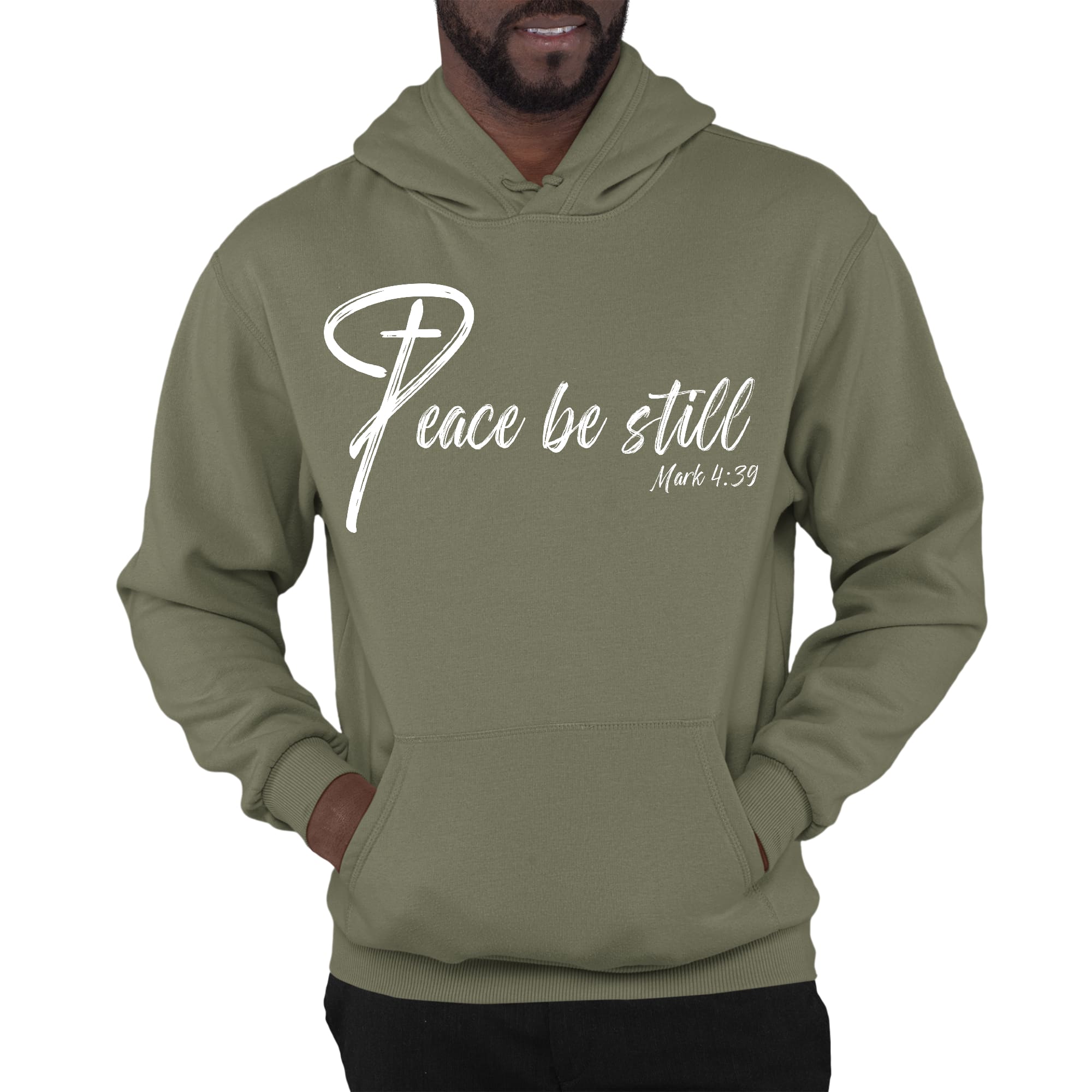 Mens Graphic Hoodie Peace be Still
