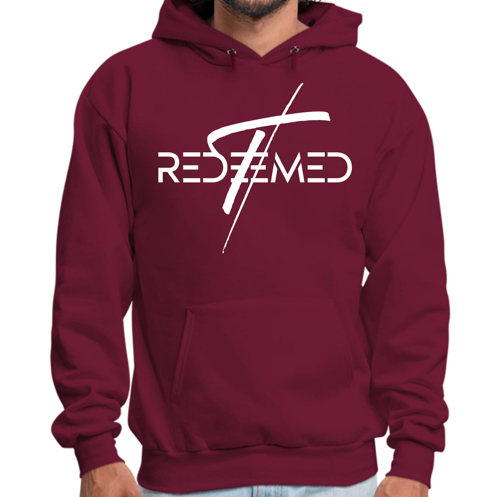 Mens Graphic Hoodie Redeemed Cross