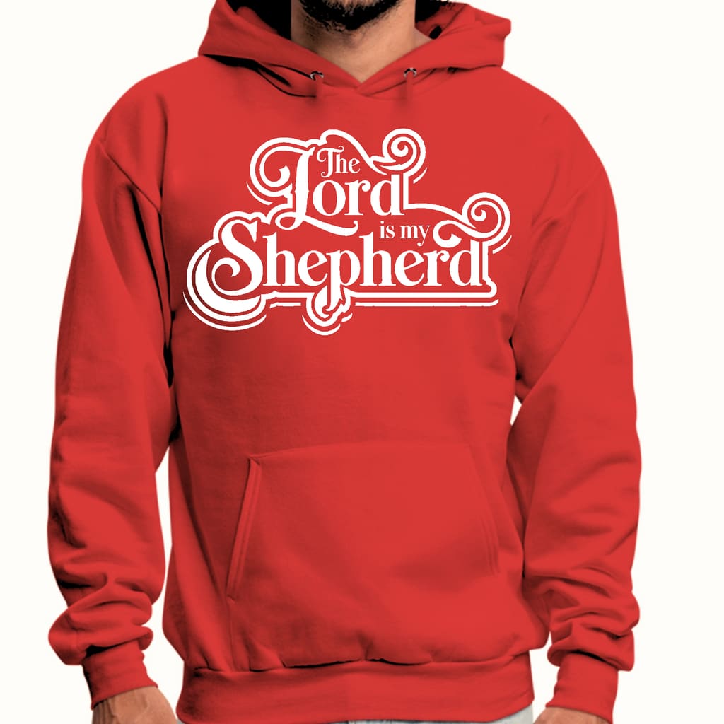 Mens Graphic Hoodie the Lord is my Shepherd