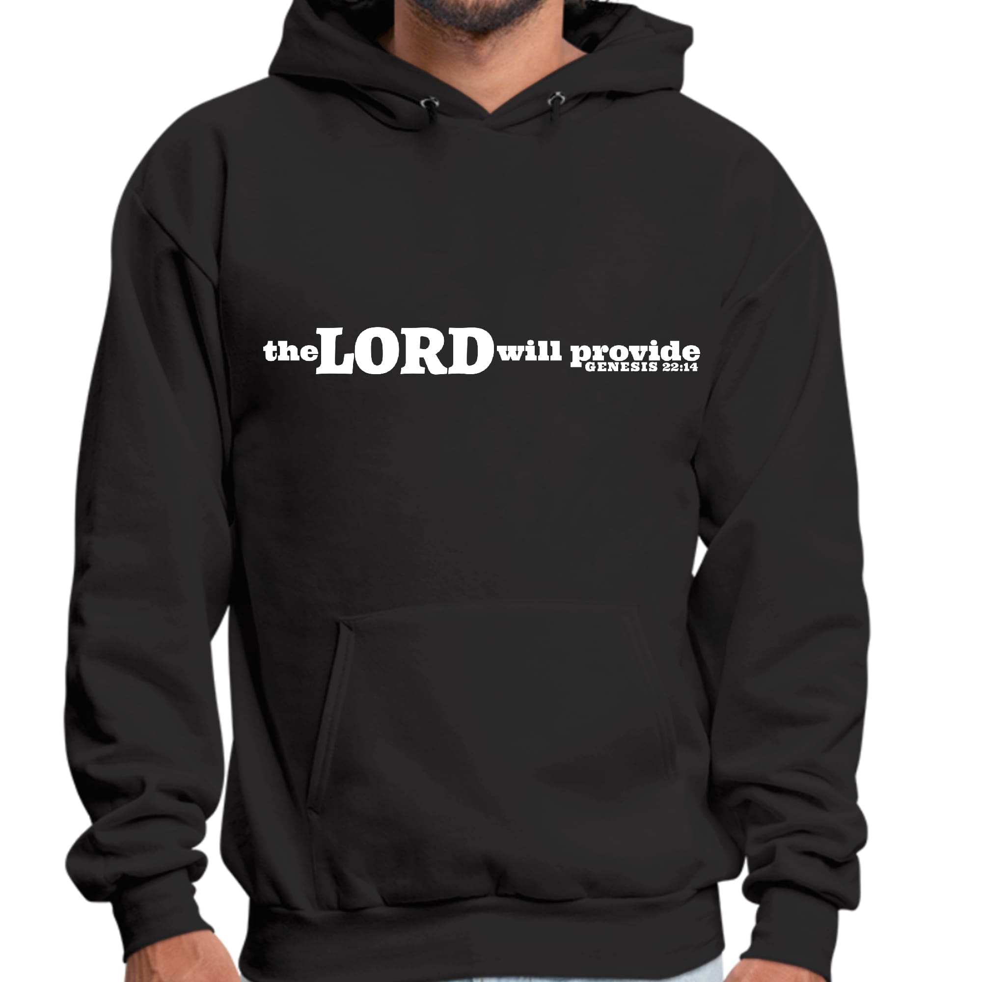 Mens Graphic Hoodie the Lord will Provide Print