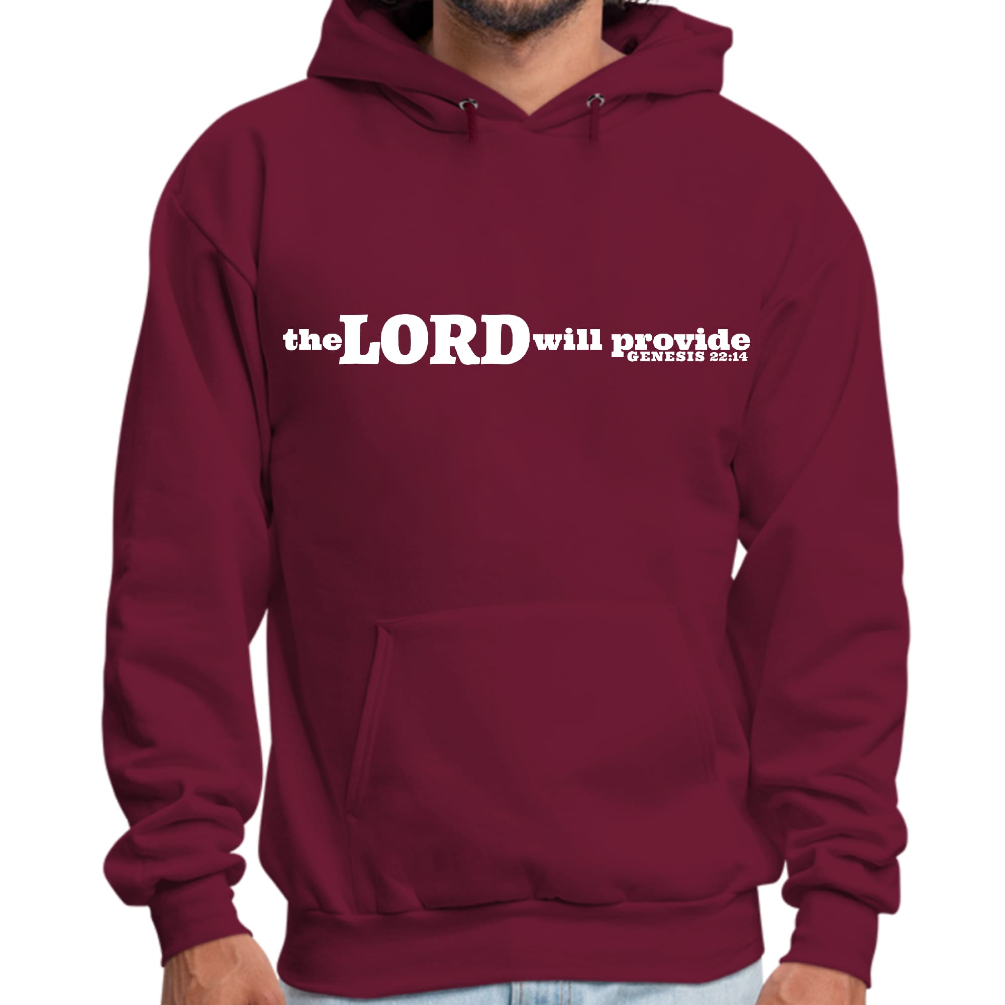 Mens Graphic Hoodie the Lord will Provide Print