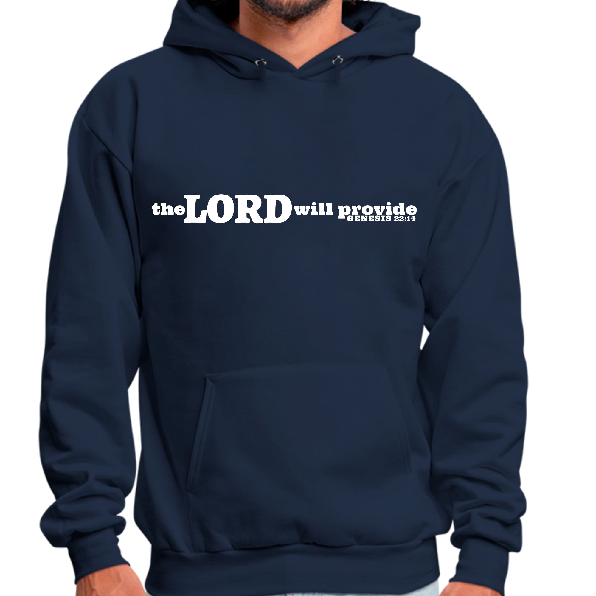 Mens Graphic Hoodie the Lord will Provide Print