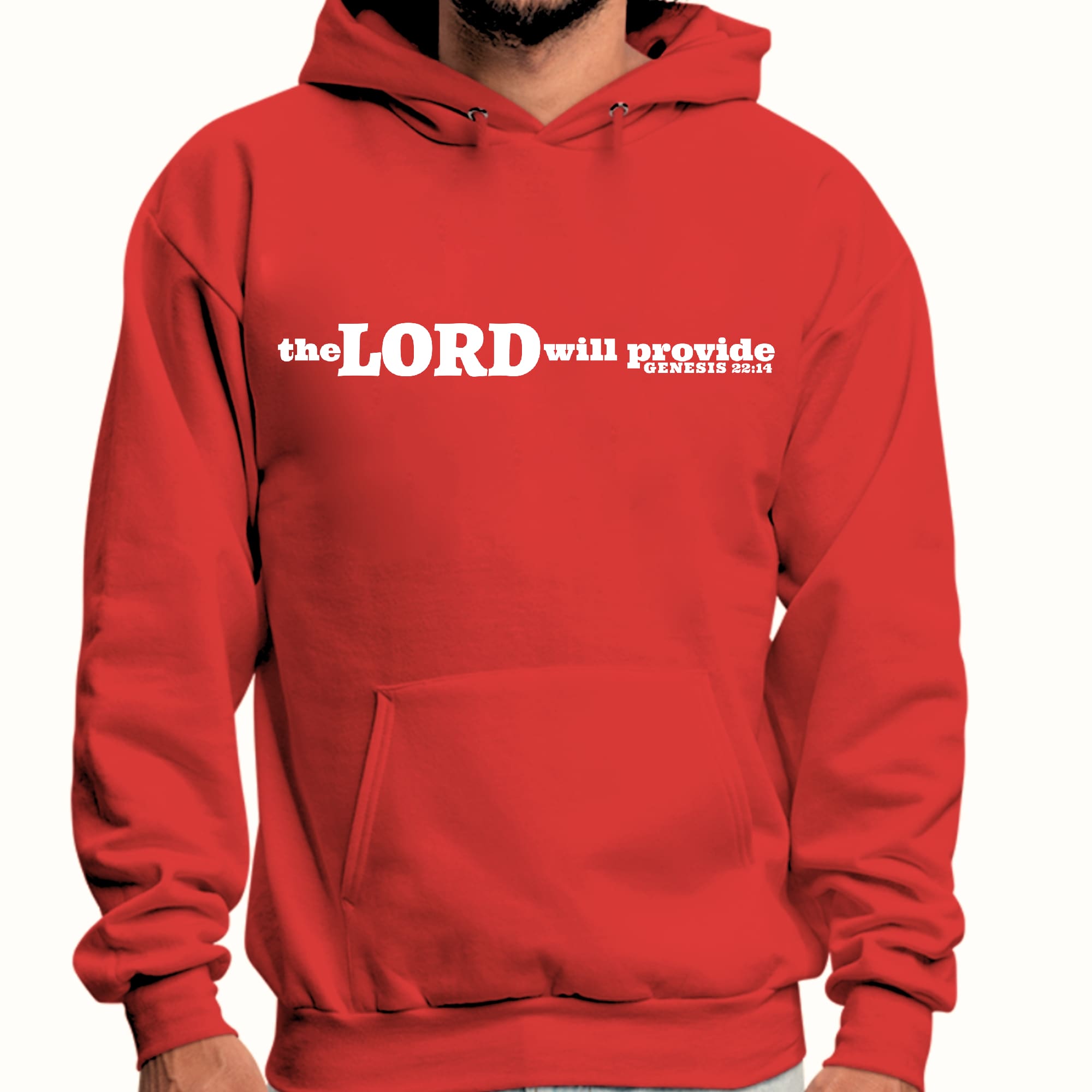 Mens Graphic Hoodie the Lord will Provide Print
