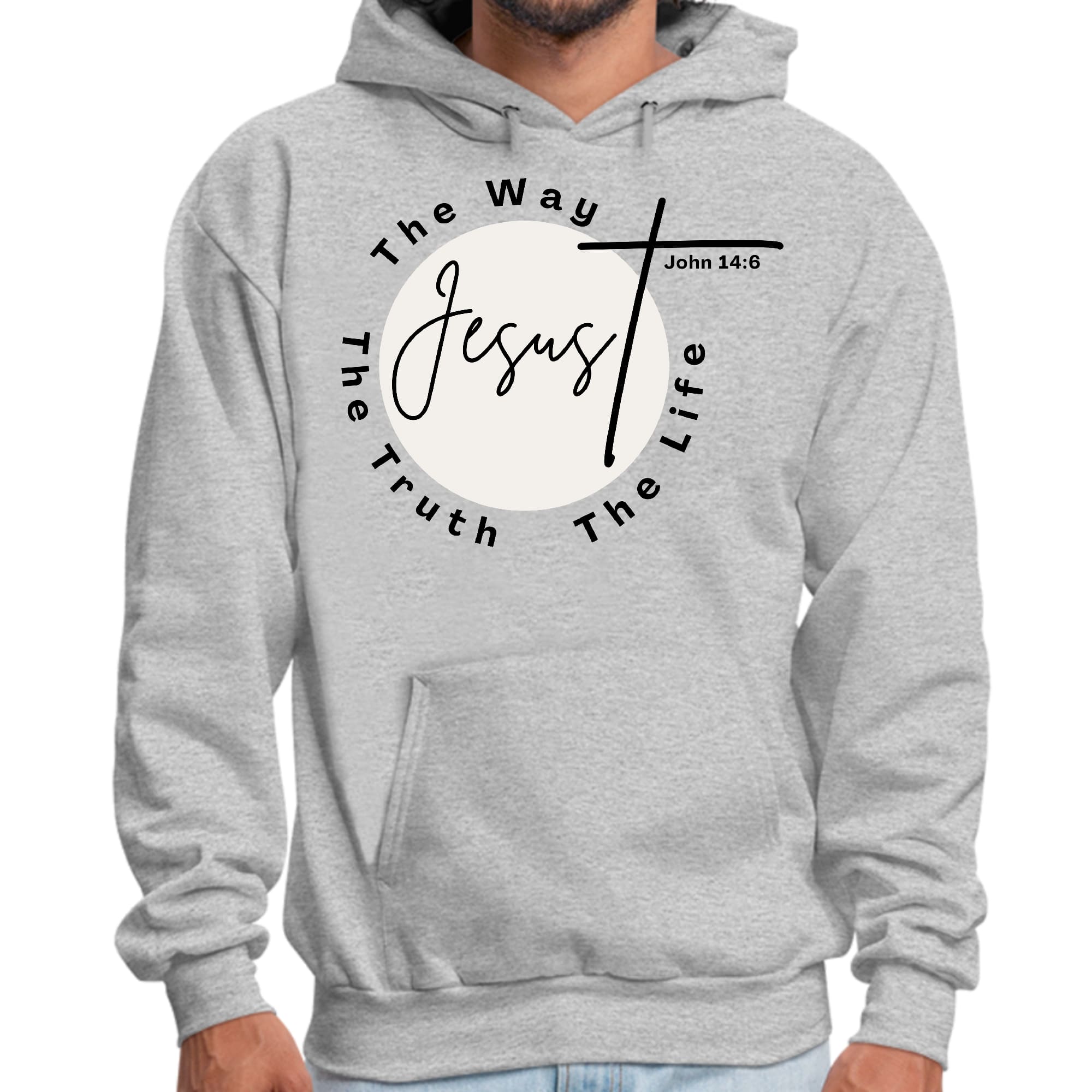 Mens Graphic Hoodie the Truth the Way the Life