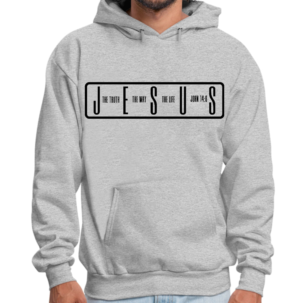Mens Graphic Hoodie the Truth the Way the Life