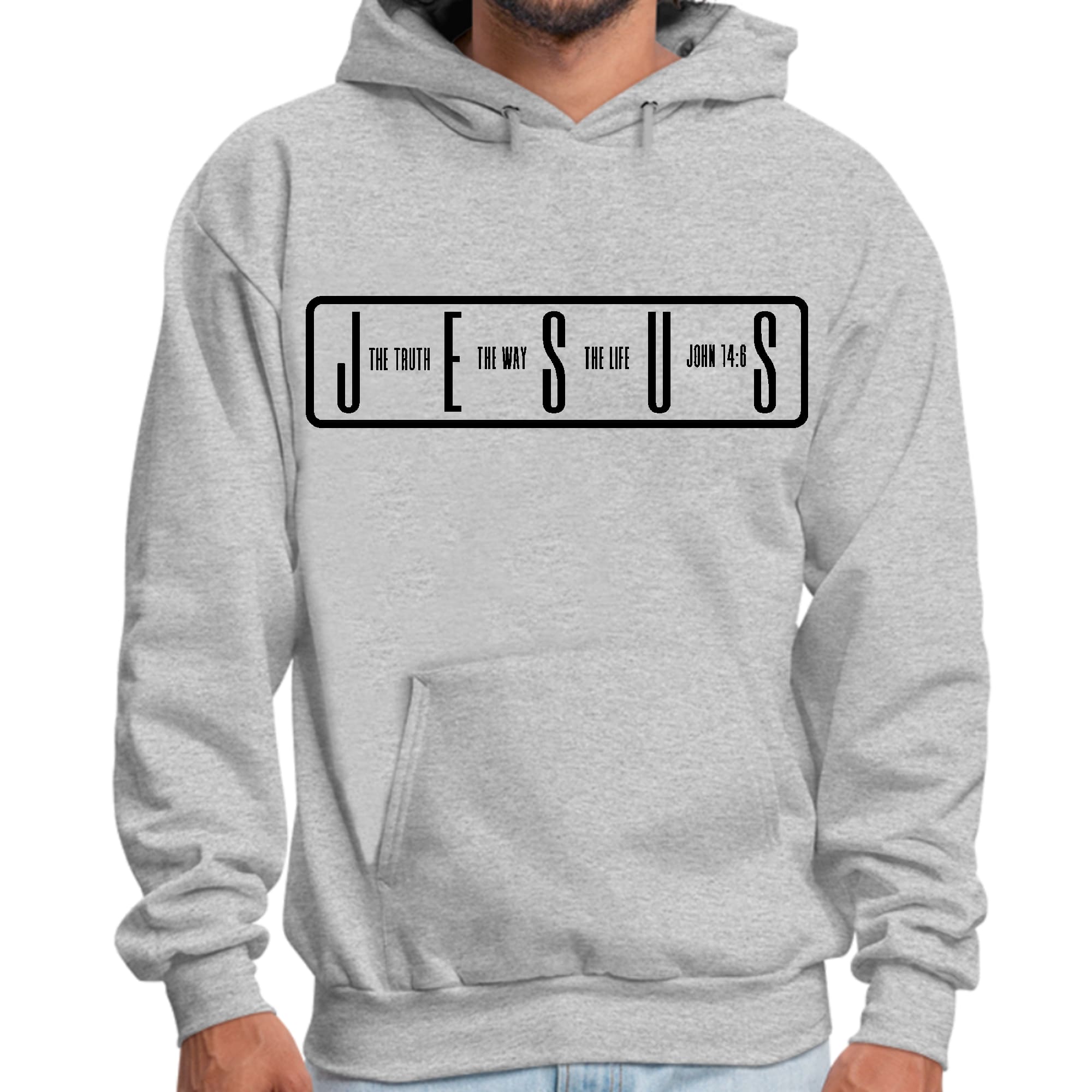 Mens Graphic Hoodie the Truth the Way the Life