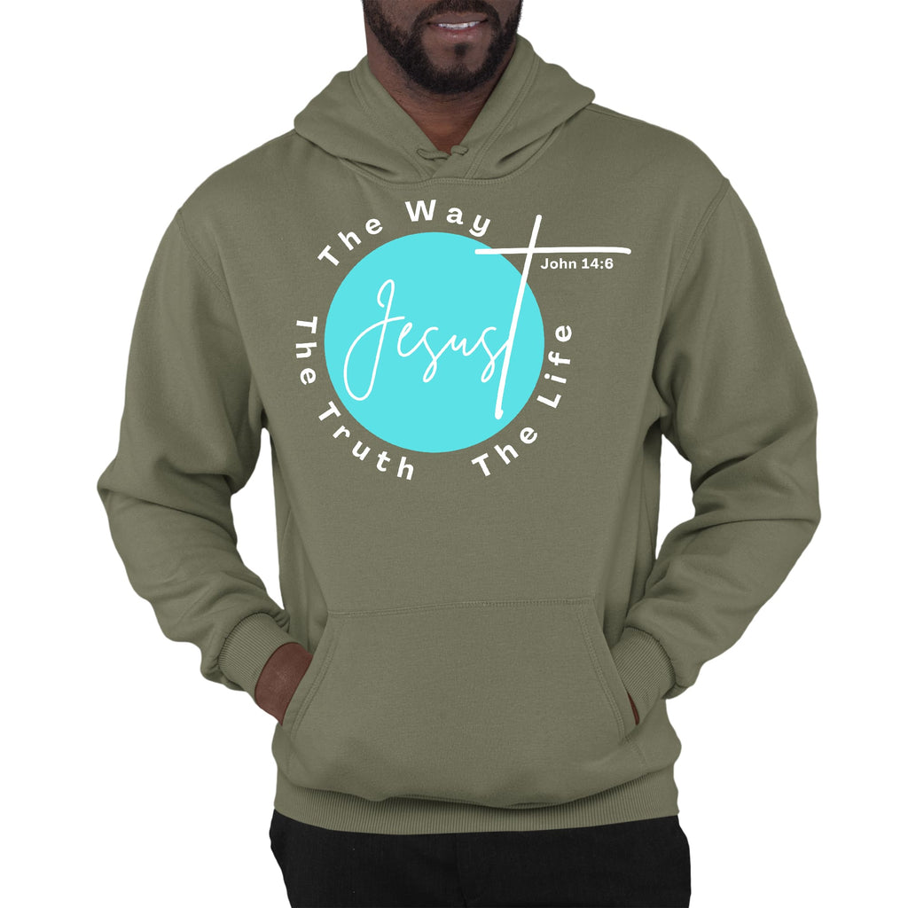 Mens Graphic Hoodie the Truth the Way the Life