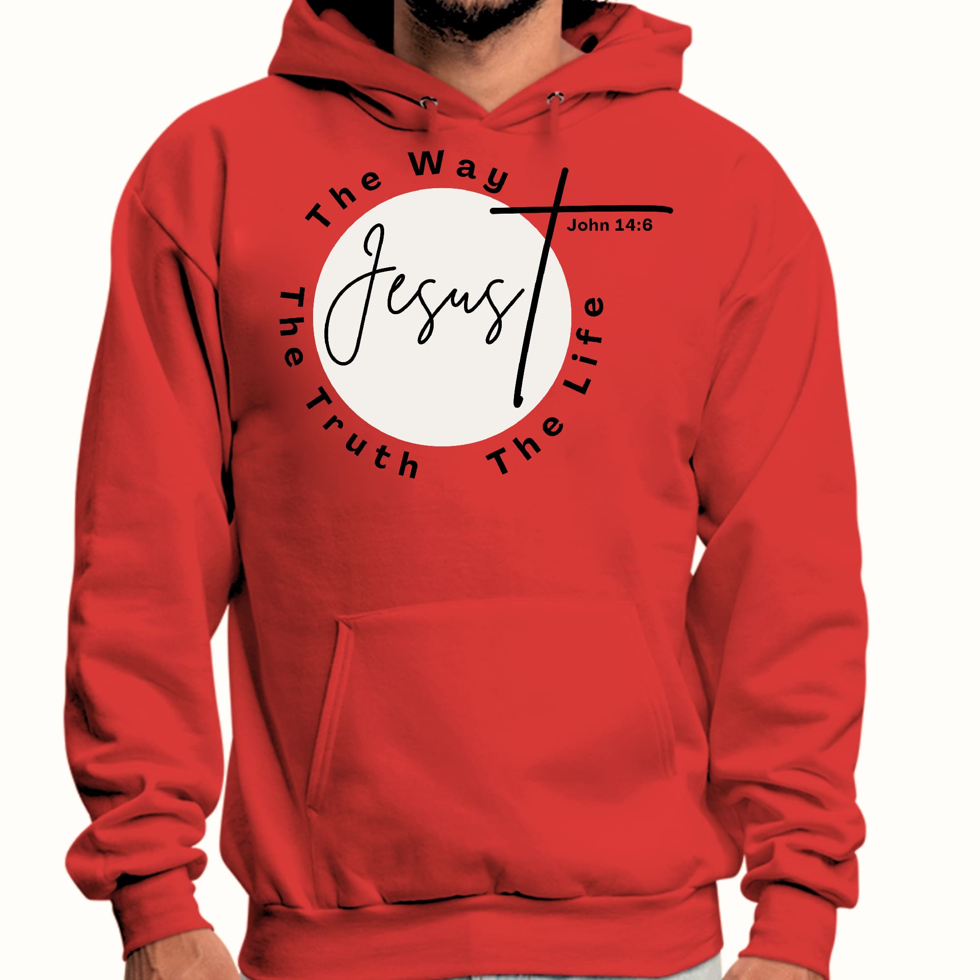 Mens Graphic Hoodie the Truth the Way the Life