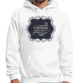 Mens Graphic Hoodie Vintage Premium Quality Black Beige Illustration