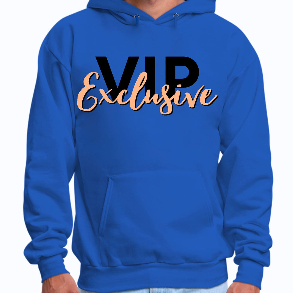 Mens Graphic Hoodie Vip Exclusive Black and Beige - Affirmation