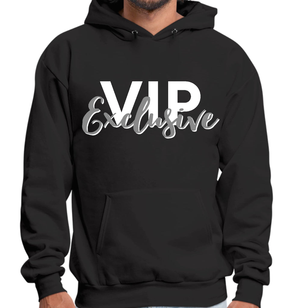Mens Graphic Hoodie Vip Exclusive Grey and White - Affirmation