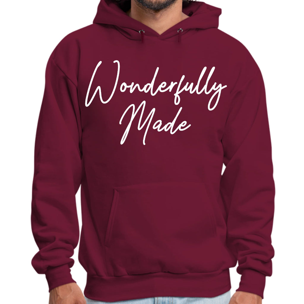 Mens Graphic Hoodie Wonderfully Made
